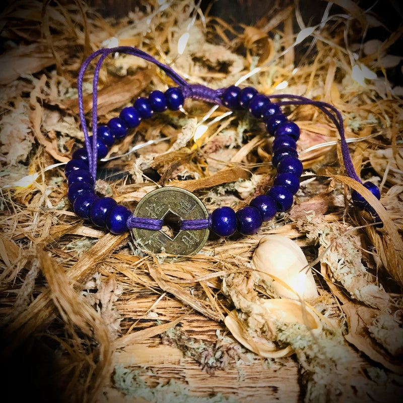 Bali Purple Good Luck Feng Shui Bracelet